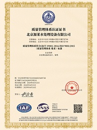 Quality Management System Certification Certificate
